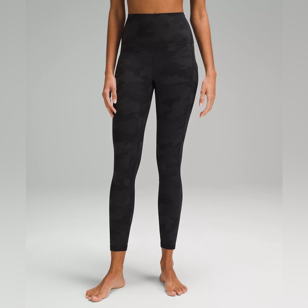 Lululemon Align High-Rise Leggings Heritage 365 Camo Deep Coal Multi 25”